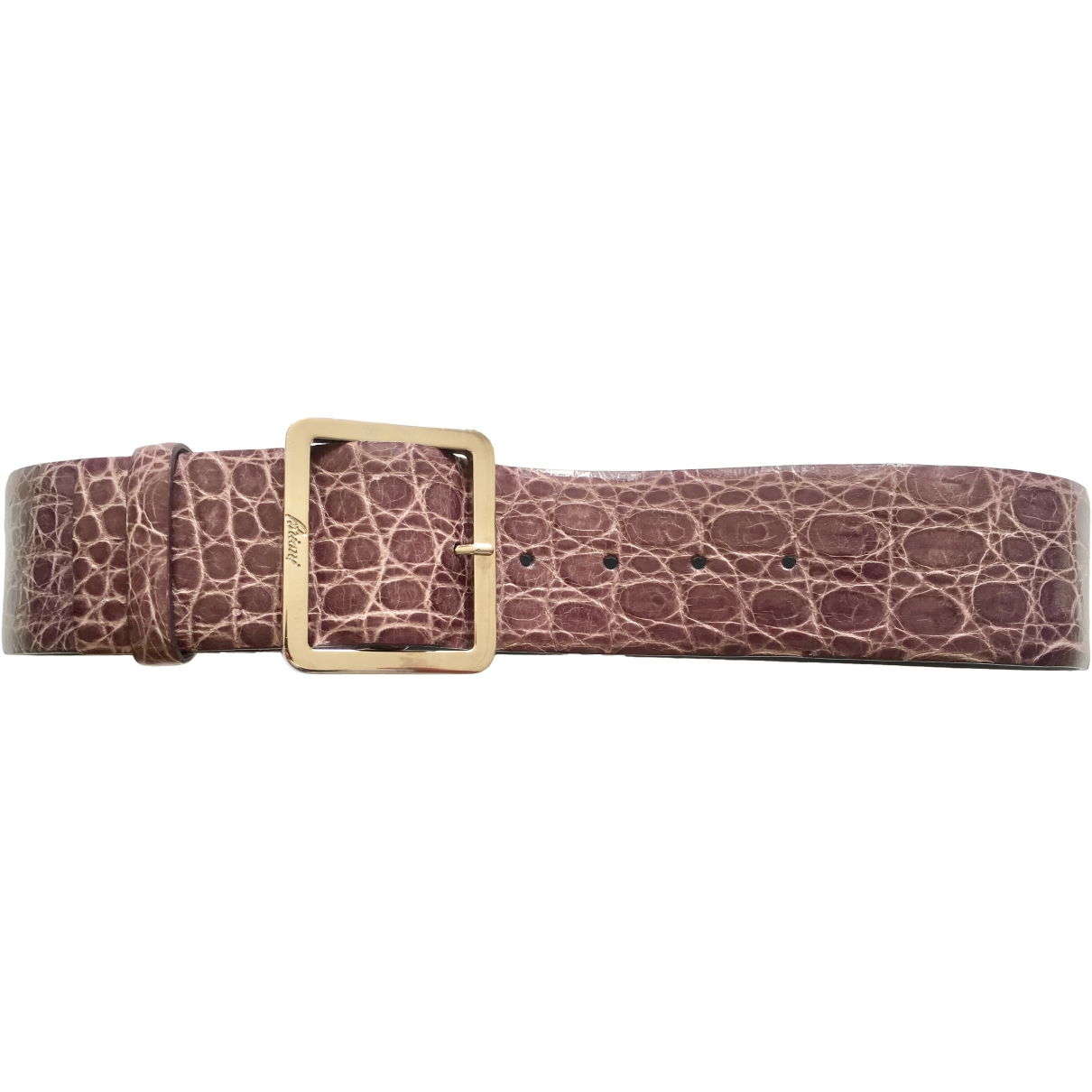 Crocodile belt Brioni Purple size 75 cm 